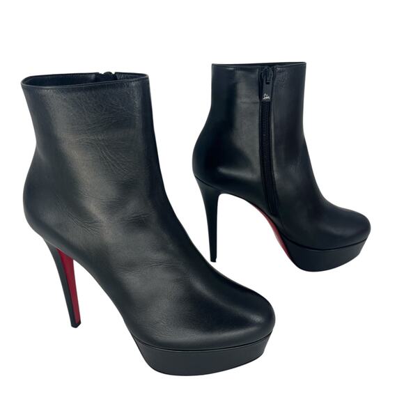 Christian Louboutin Bianca Booty in Black Leather 120 - Picture 6 of 16
